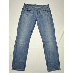 7 For All Mankind Women's Josefina Skinny Boyfriend Denim Jeans - Size 25x27